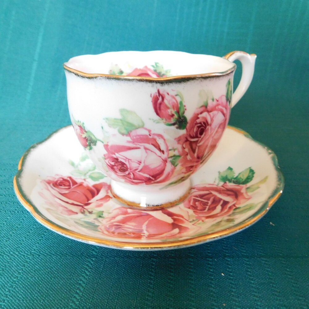 Queen Anne Lady Margaret cup and saucer VGU